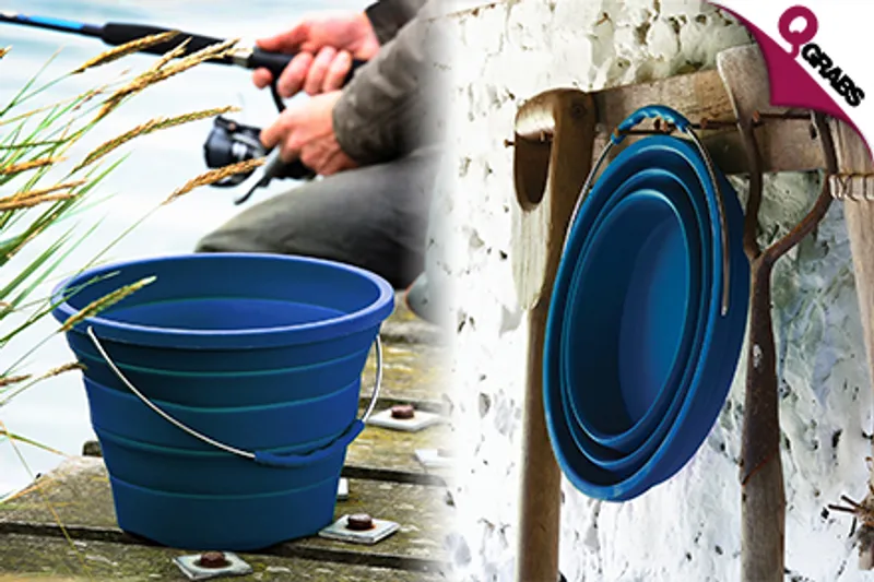 From QR49 Save Space with a Collapsible Bucket - Each with FREE Silicone Leaf Pocket Cup! (Up to QR327 Value)